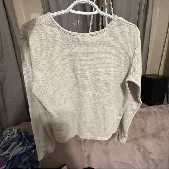 Long Sleeve Waffle Tee • Poof New York • Large - Picture 2 of 3